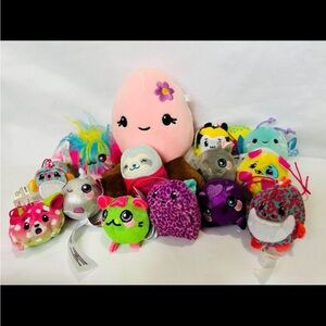 Squeezamals And Pikmi Pops Plush Lot